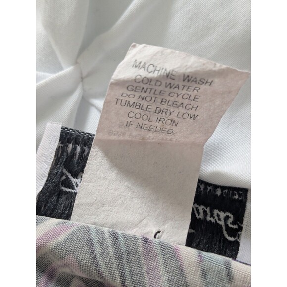 Anthony Richards Top Women 3X Blouse Tunic Black Purple Stretch Mesh Art Chevron - Picture 13 of 13